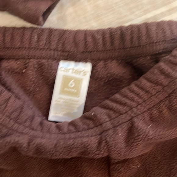 Like new car size 6 month zip fleece hoodie and fleece pants - Picture 4 of 6